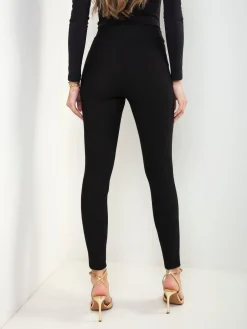 Leggings pretos aplicação dourada