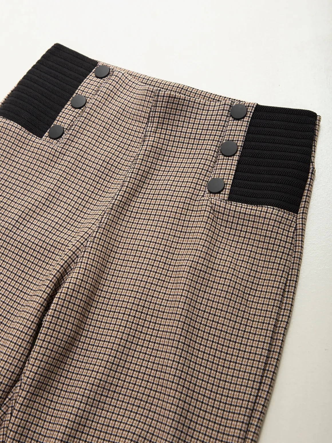 Leggings xadrez cintura alta