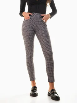 Leggings xadrez pied-de-poule