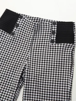 Leggings xadrez vichy cintura alta