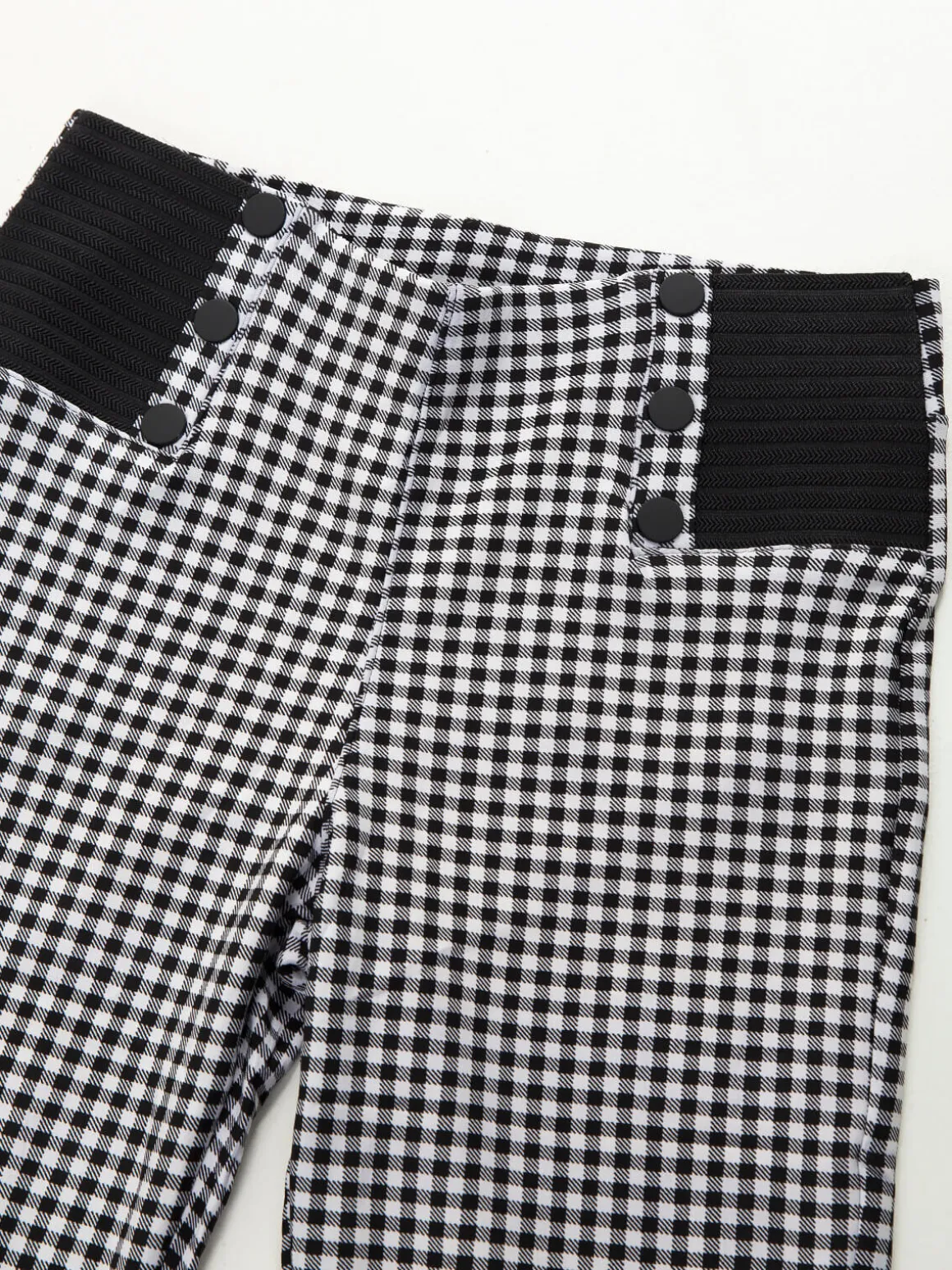 Leggings xadrez vichy cintura alta