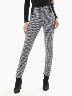 Leggings xadrez vichy cintura alta