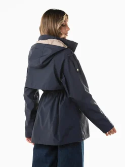 Parka reversível com fívelas