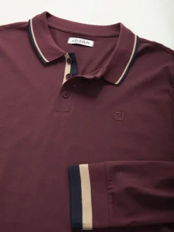 Polo manga comprida com bordado