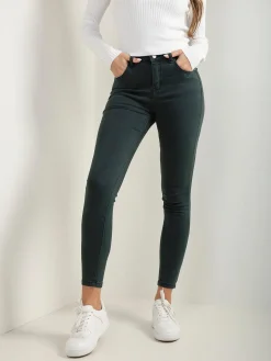 Skinny jeans cintura alta