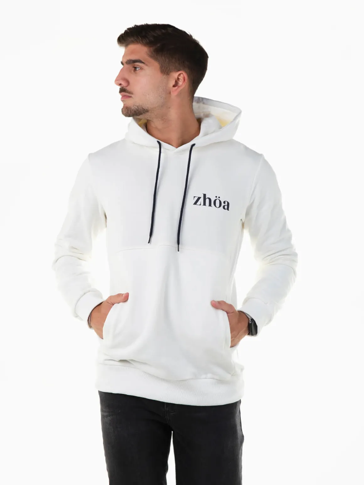 Sweatshirt algodão com capuz