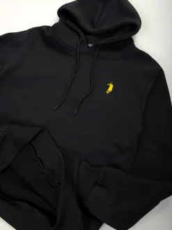 Sweatshirt capuz cardada com bordado