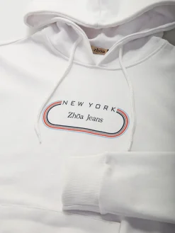 Sweatshirt capuz com estampado