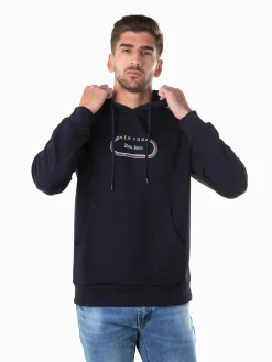 Sweatshirt capuz com estampado