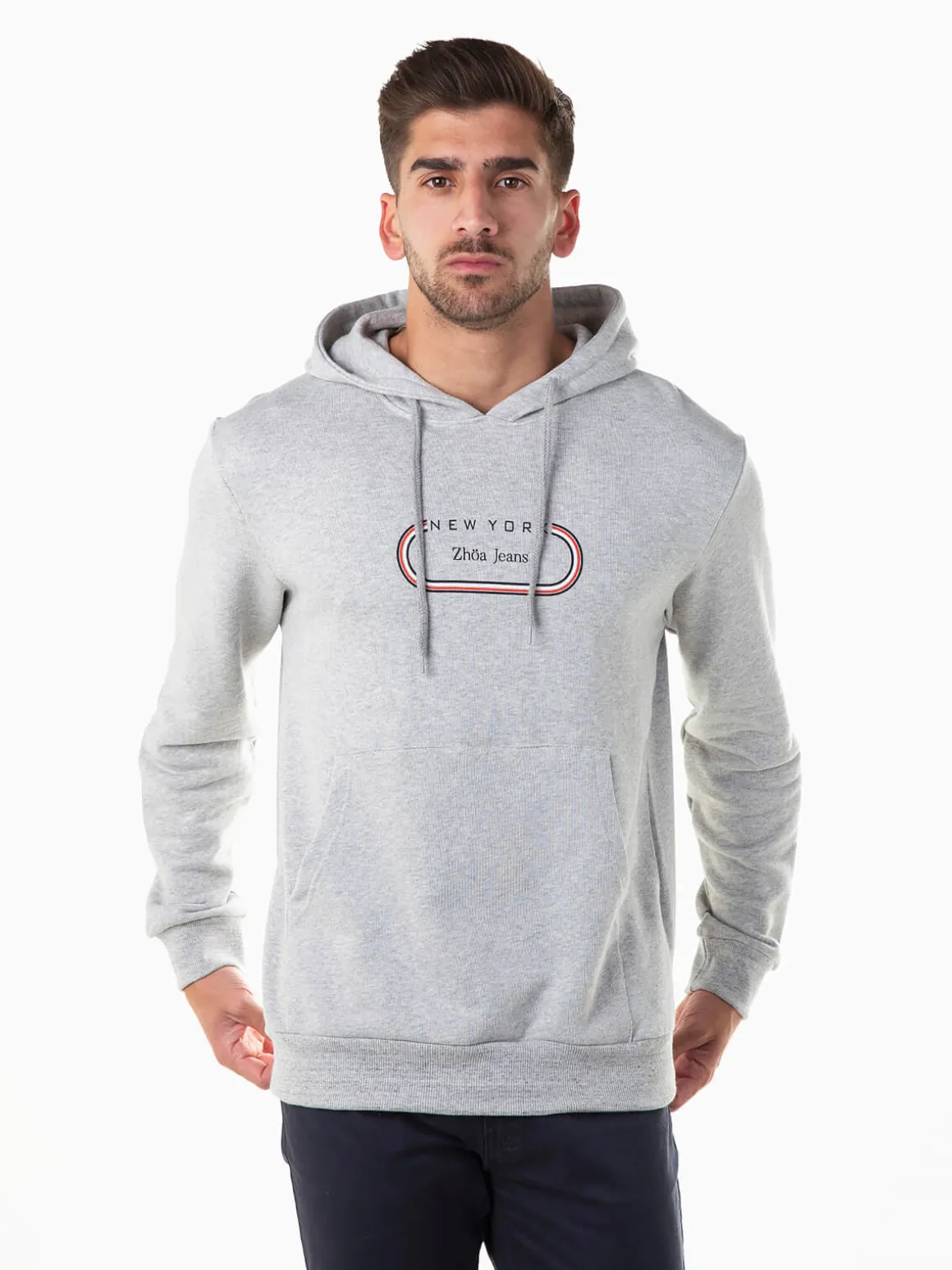 Sweatshirt capuz com estampado