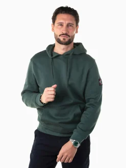 Sweatshirt com capuz e bolso canguru