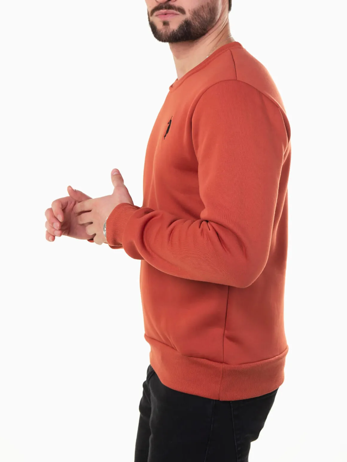 Sweatshirt com símbolo bordado