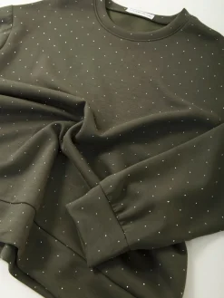 Sweatshirt com strass