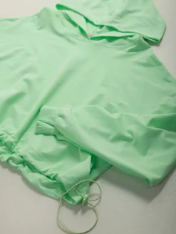 Sweatshirt cropped oversized com capuz