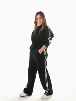 Sweatshirt oversized riscas laterais