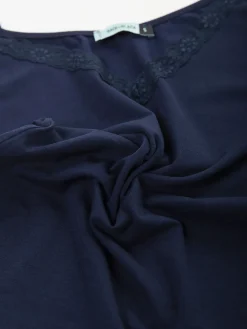 Top básico algodão com renda