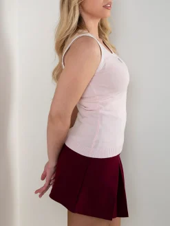 Top malha com detalhe brilhante