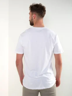 T-shirt branca com estampado