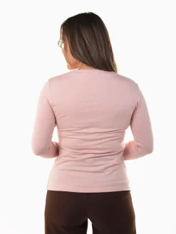 T-shirt básica manga comprida