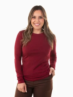 T-shirt básica manga comprida