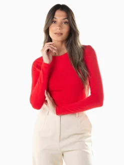 T-shirt básica manga comprida