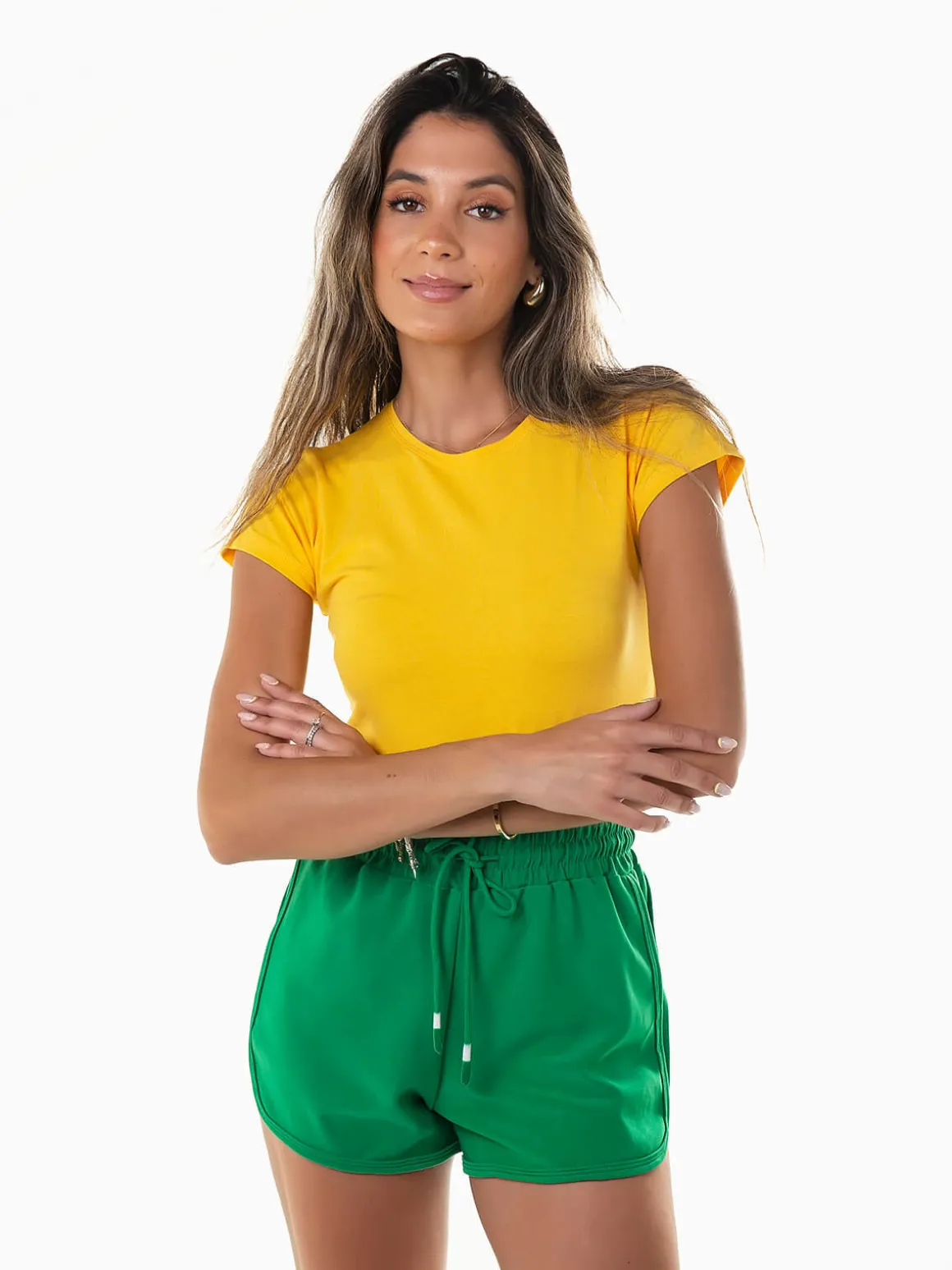 T-shirt básica manga curta