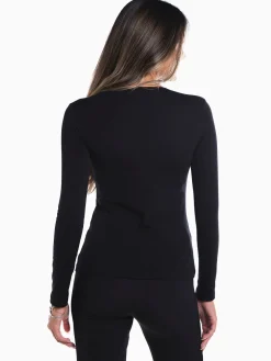 T-shirt cardada manga comprida