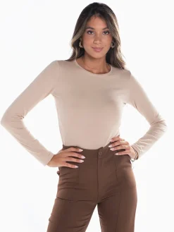 T-shirt cardada manga comprida