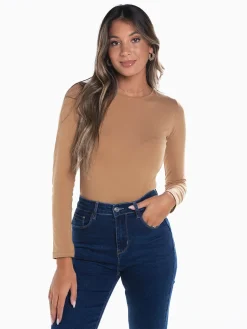 T-shirt cardada manga comprida