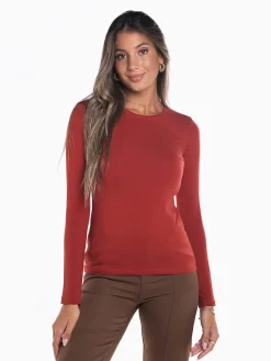 T-shirt cardada manga comprida