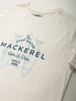 T-shirt com estampado peixe