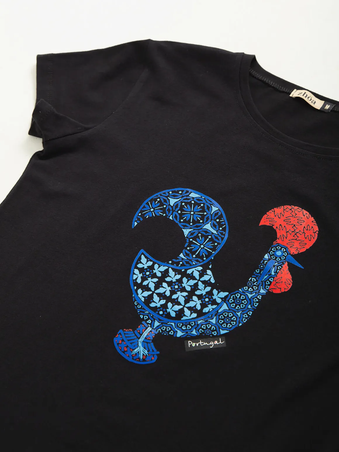 T-shirt com galo inspiração portuguesa