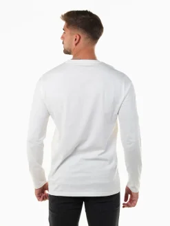 T-shirt com grafismo manga comprida