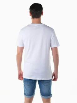 T-shirt círculo estampado manga curta