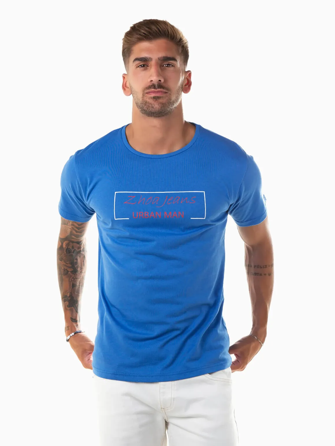 T-shirt estampada manga curta