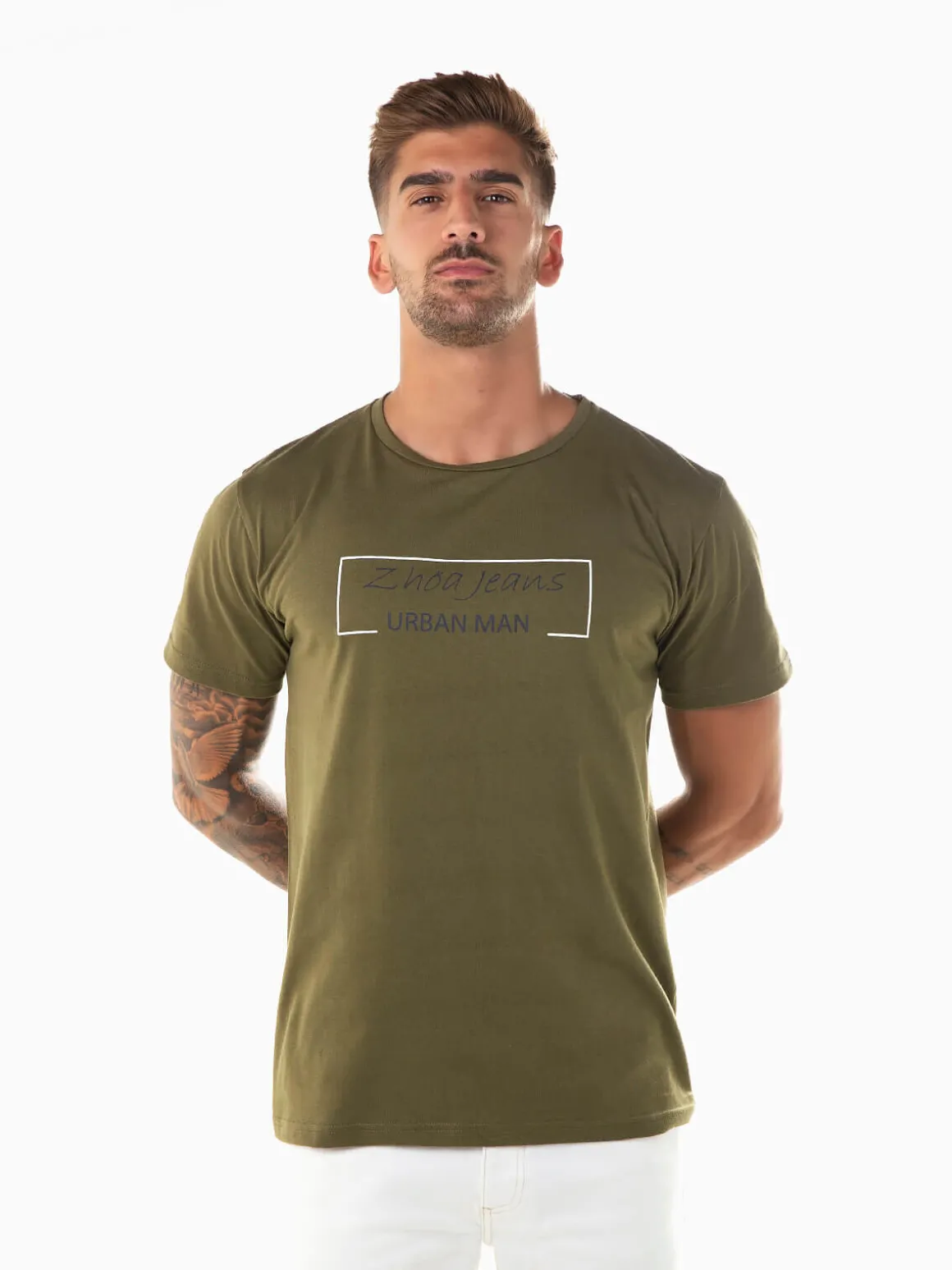 T-shirt estampada manga curta