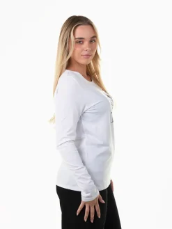 T-shirt manga comprida com coração