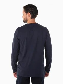 T-shirt manga comprida com estampado