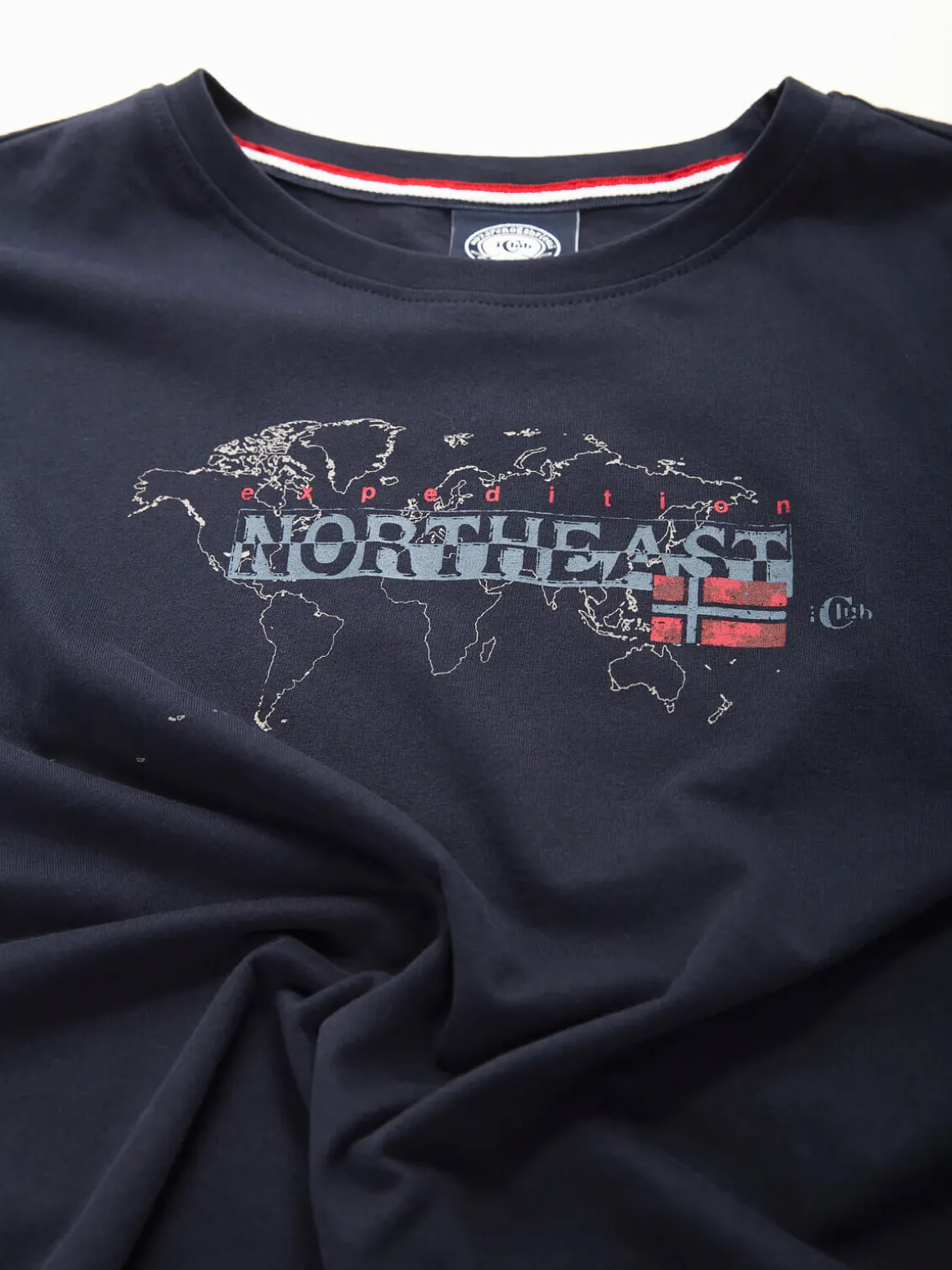 T-shirt manga comprida com estampado