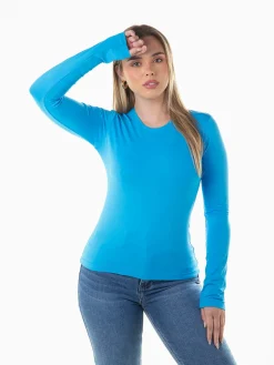 T-shirt manga comprida elástica