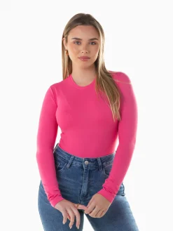 T-shirt manga comprida elástica