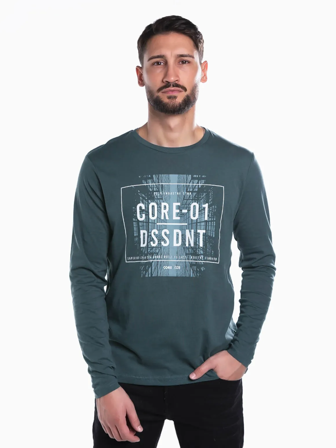 T-shirt manga comprida estampado imagem