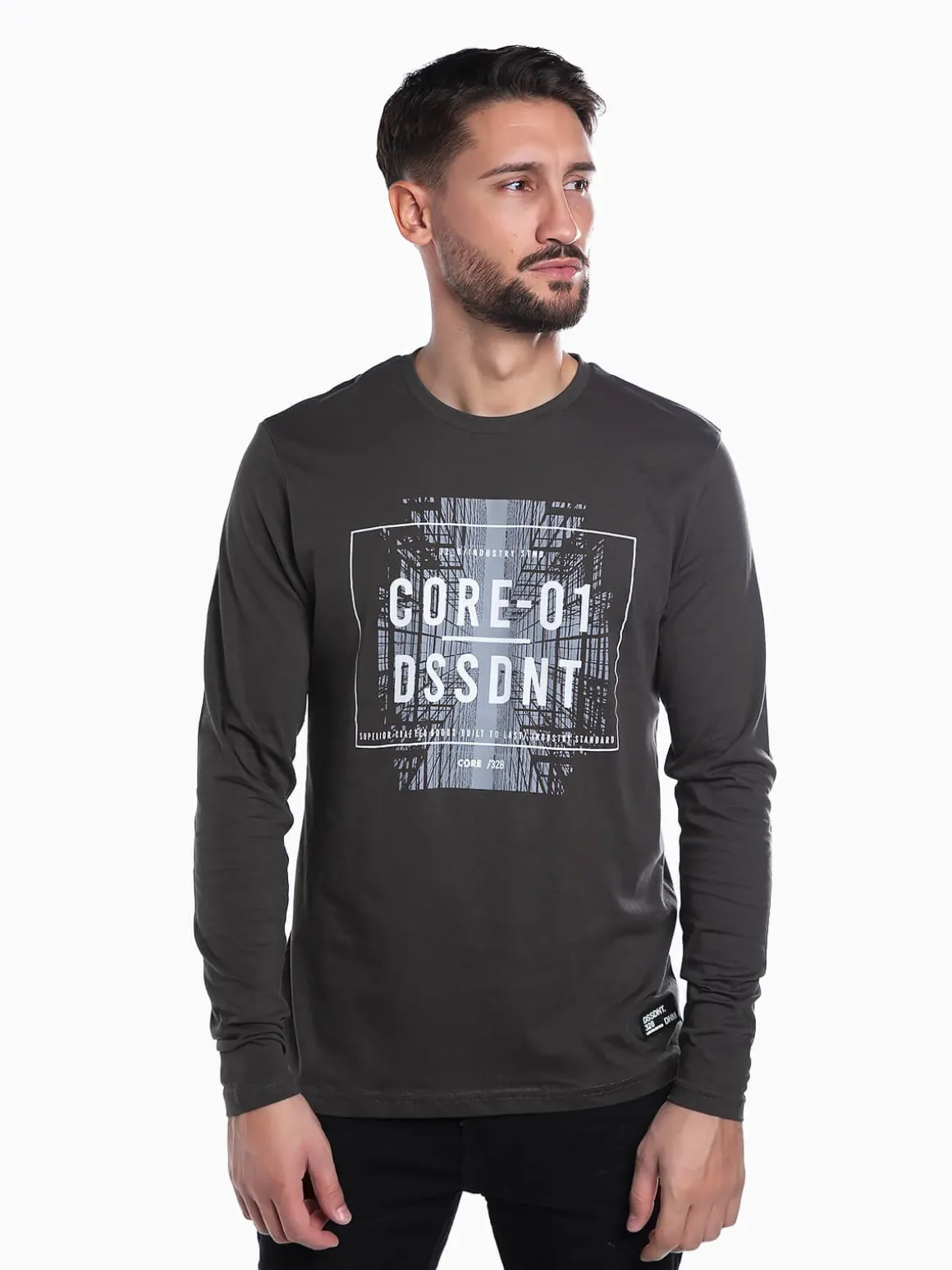 T-shirt manga comprida estampado imagem