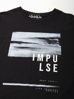 T-shirt manga comprida preta