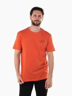 T-shirt mesclada manga curta