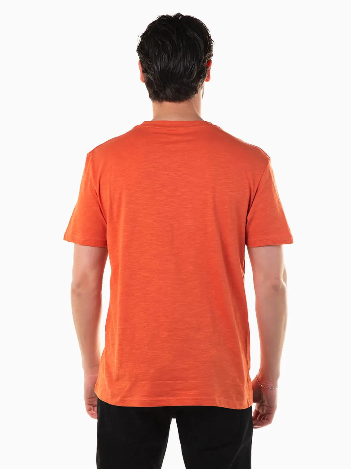 T-shirt mesclada manga curta