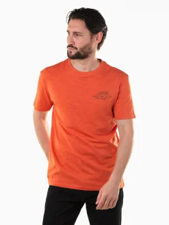 T-shirt mesclada manga curta