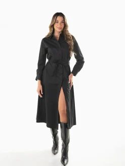 Vestido camiseiro midi