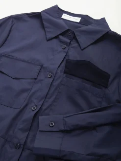 Vestido camiseiro midi com cinto